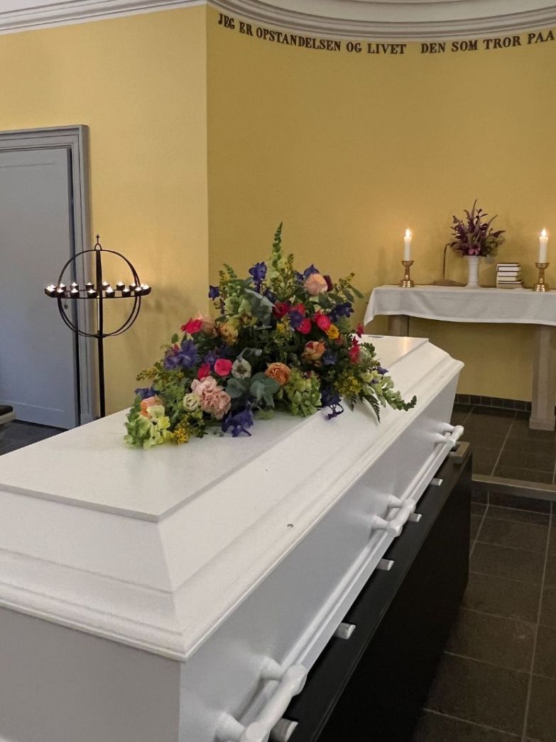 Kistepynt - farverige blomster