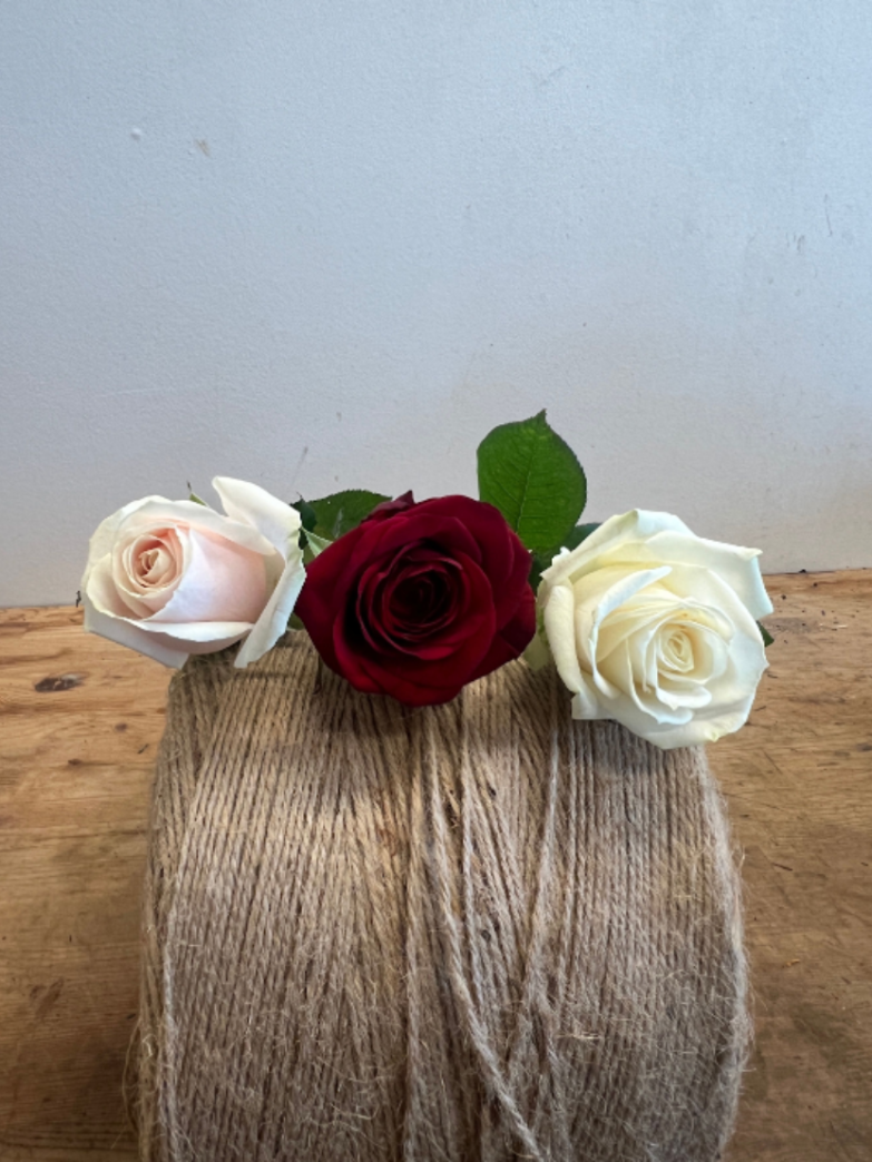 Farvel roser - rød, hvid eller lyserød