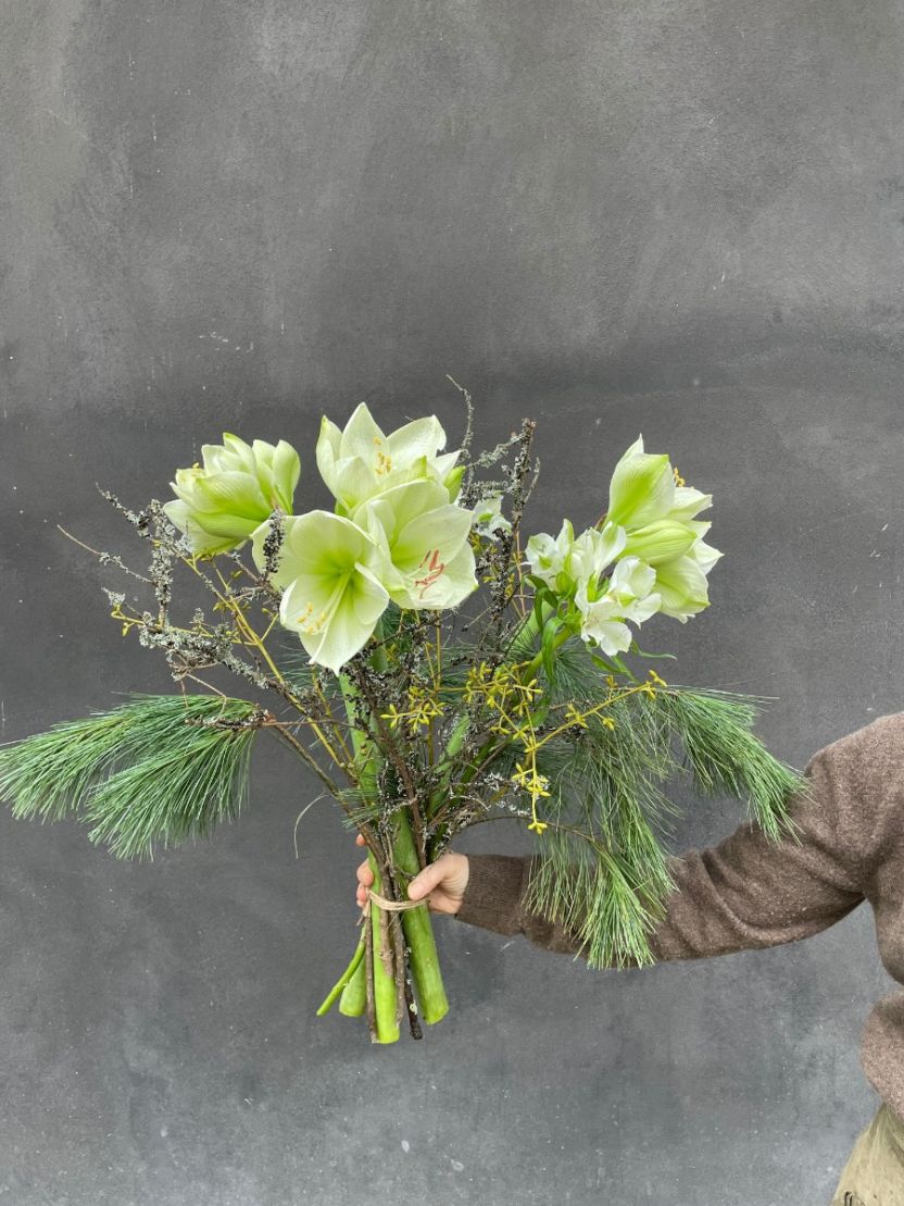 Klassisk Hvid Amaryllisbuket