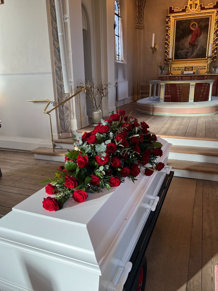 Kistepynt - røde roser