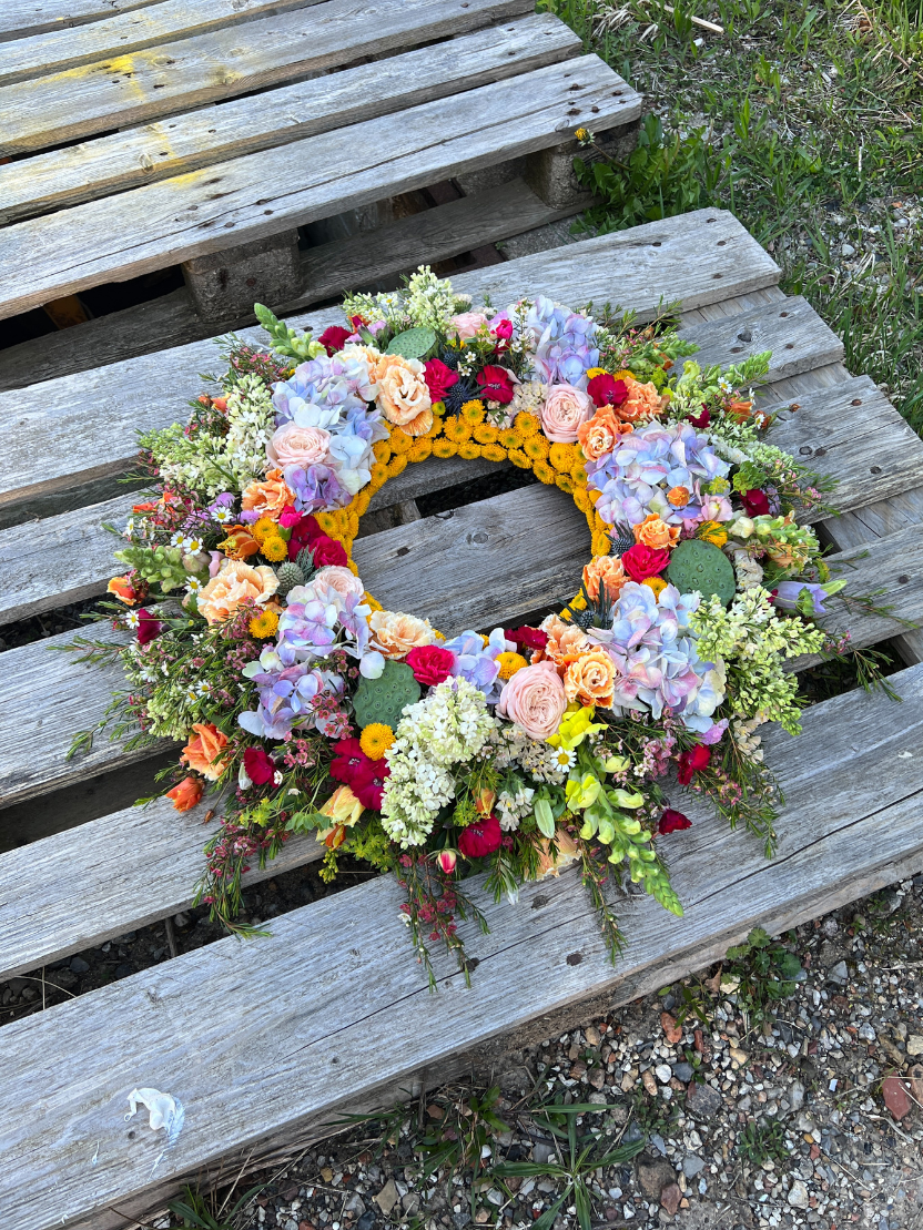 Krans - sommerlige farver