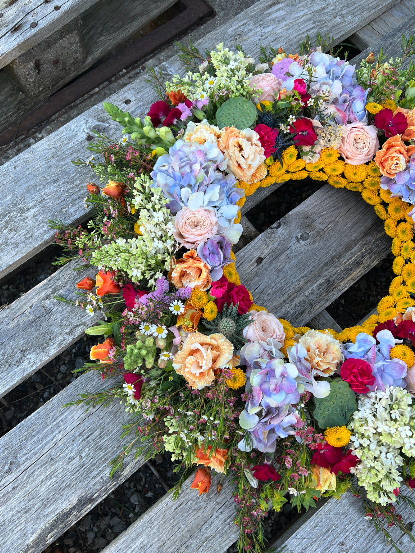 Krans - sommerlige farver