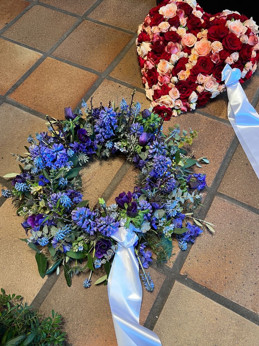 Krans - smukke blå farver